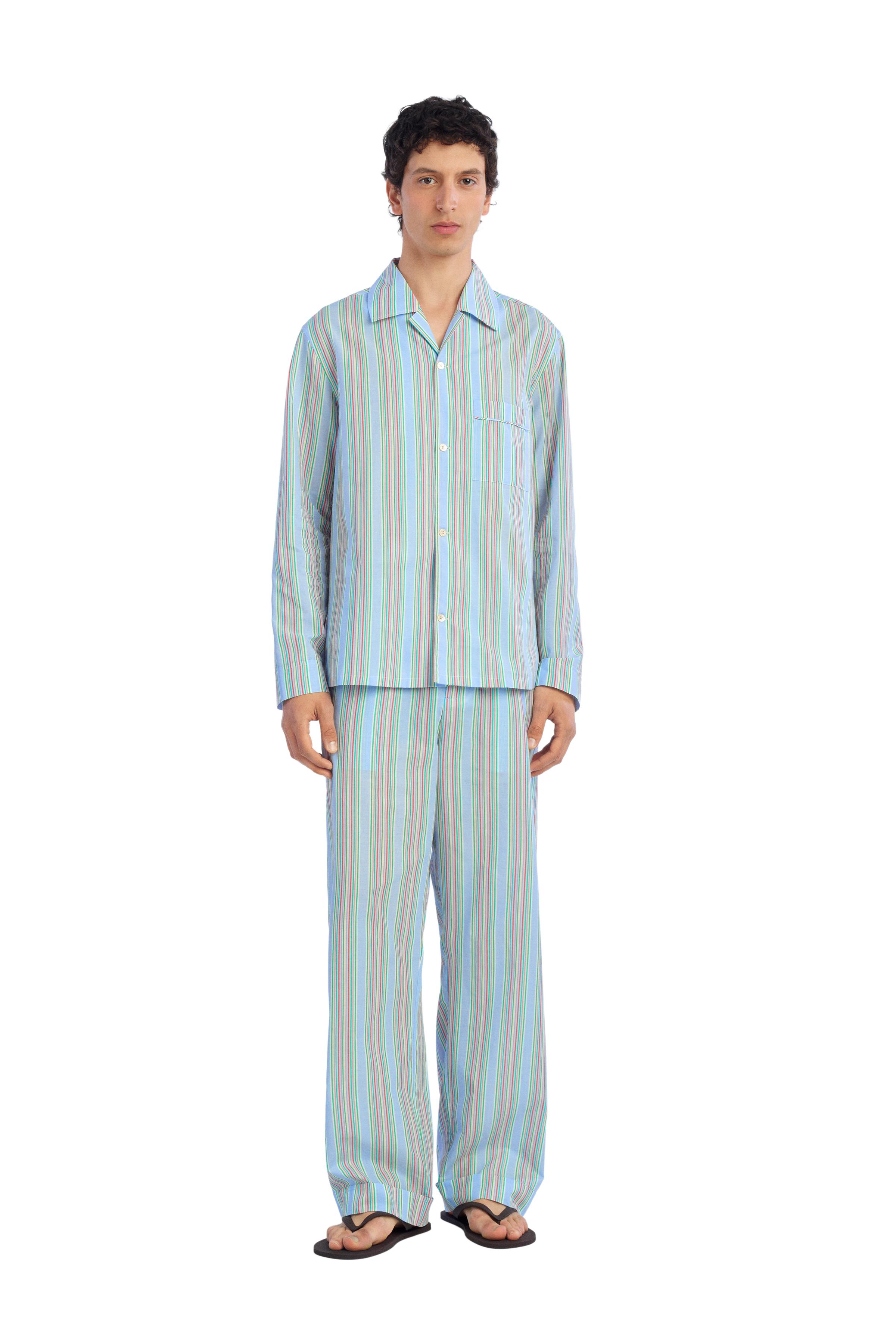 RELAXED FIT STRIPED JACQUARD SHIRT